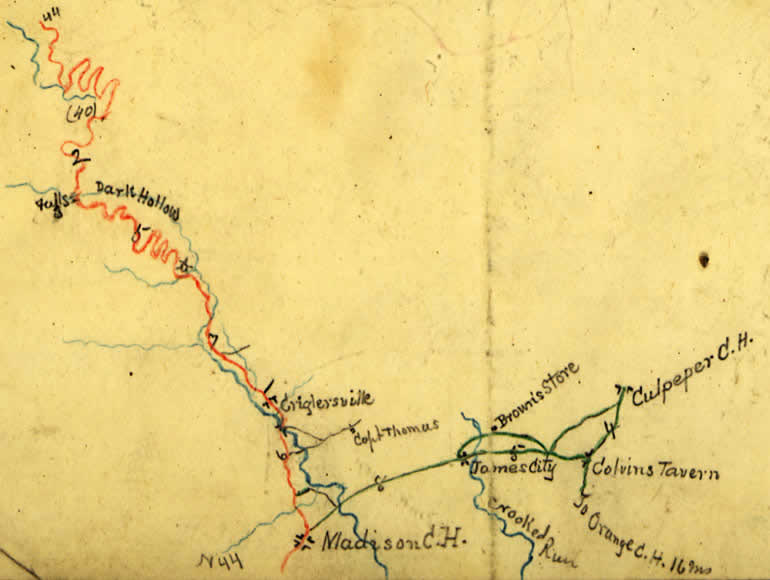 Hotchkiss Map 105 of Blue Ridge Turnpike